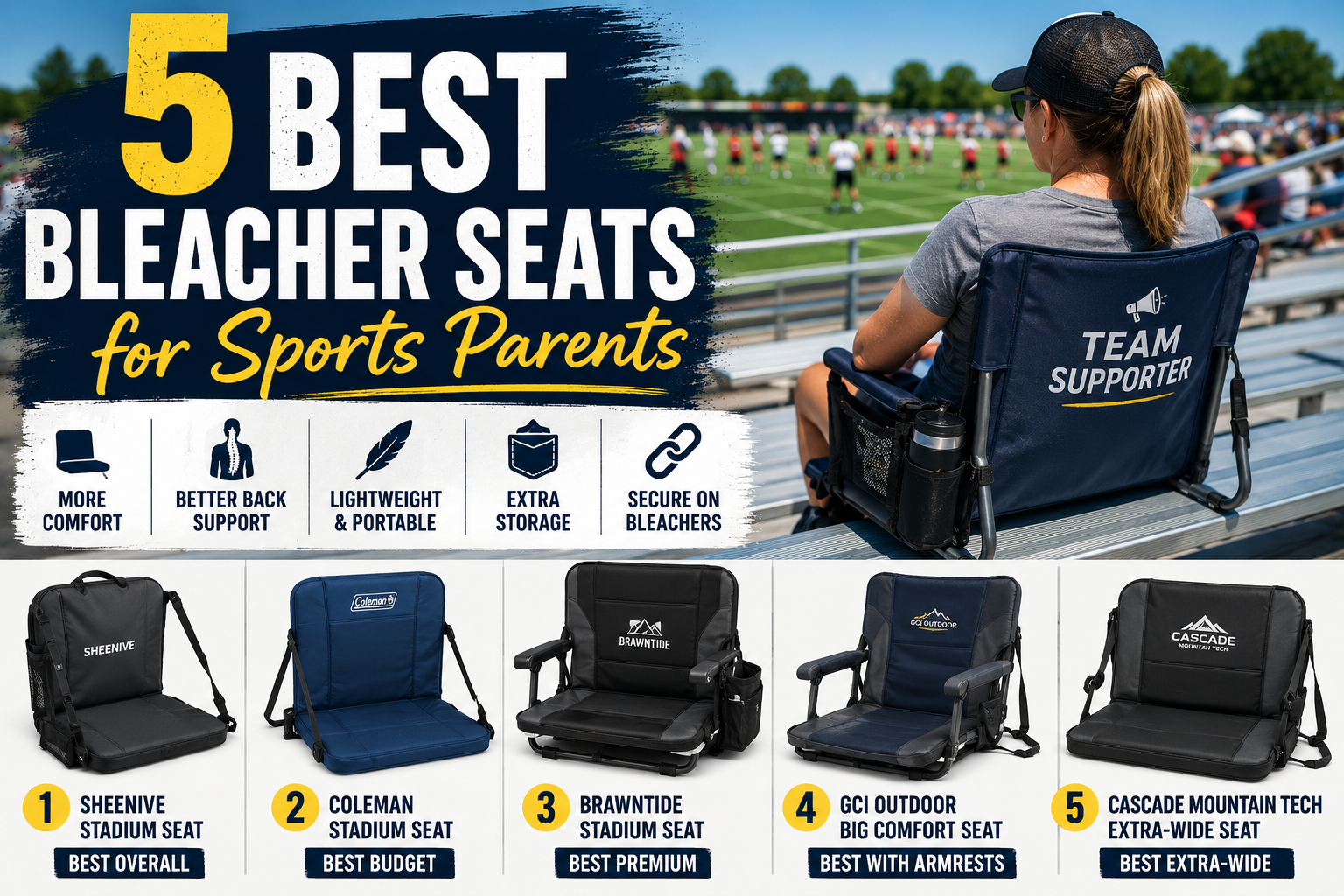5 Best Bleacher Seats for Sports Parents (2026 Buyer's Guide)